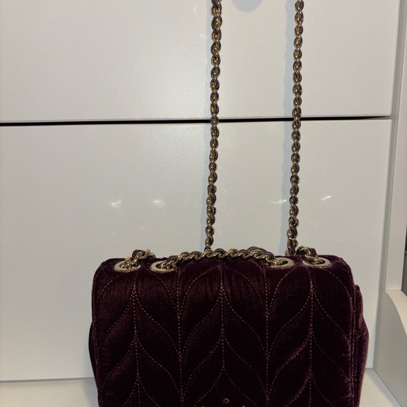 Kate Spade red velvet bag - Picture 5 of 6